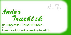 andor truchlik business card
